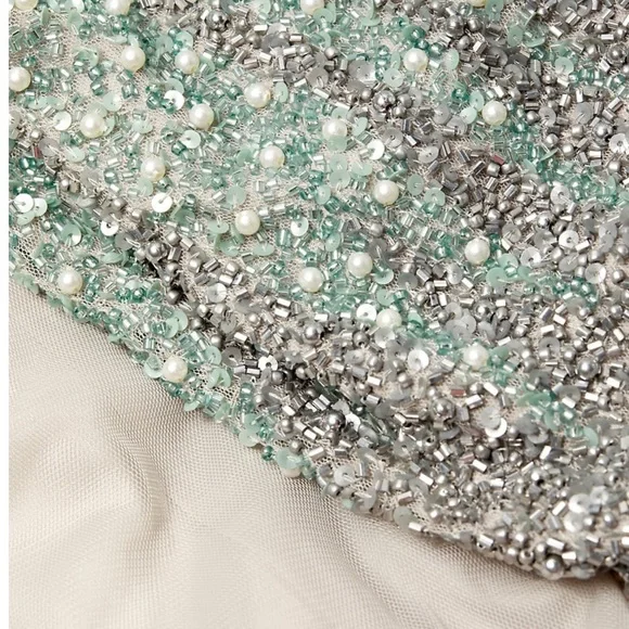 NWT Aidan Mattox Beaded Gown - Picture 4 of 4
